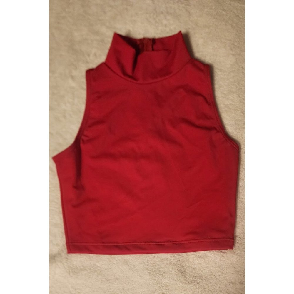 balera sleeveless top 1/2 zip on back size SA small adult leotard costume dance